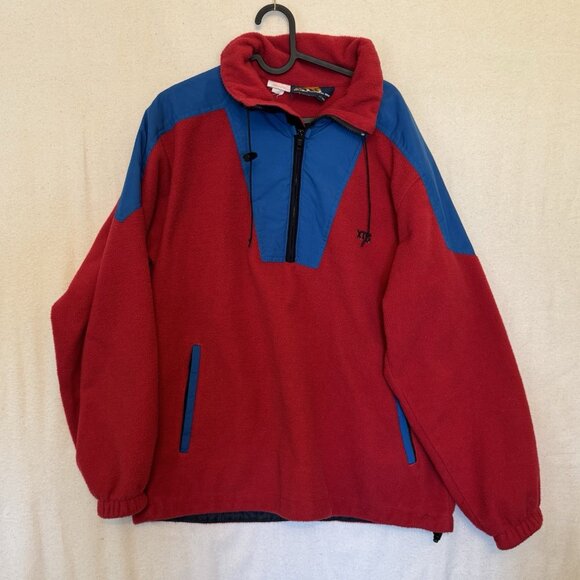 Sun Ice  XTG Extreme Polartec Fleece Jacket Mens Medium Half Zip Waist  Vtg 90s - Picture 1 of 7